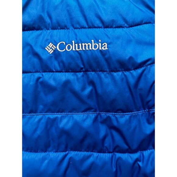 Columbia Men's Thermal Coil Hooded Jacket Coat Blue Medium - Picture 3 of 6